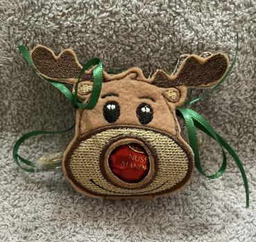 ITH - Stickdatei Lolli- bzw. Schokokugelhülle Rentierkopf